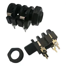 Kit 10 Jack J10 P10 Fêmea Mono 4 Terminais Circuito Fechado Foto mini 3