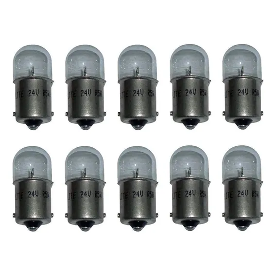 Kit 10 Lampada 67 24v R5 5w Linha Pesada Foto 1