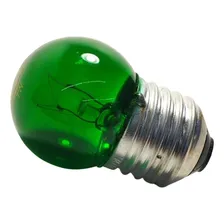 Kit 10 Lâmpada Bolinha 7w 127v E27 Mini Bulbo Verde 110v Foto mini  3