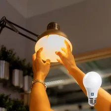 Kit 10 Lâmpada Bulbo Led 9w Amarela 3000k Soquete E27 Foto mini  3