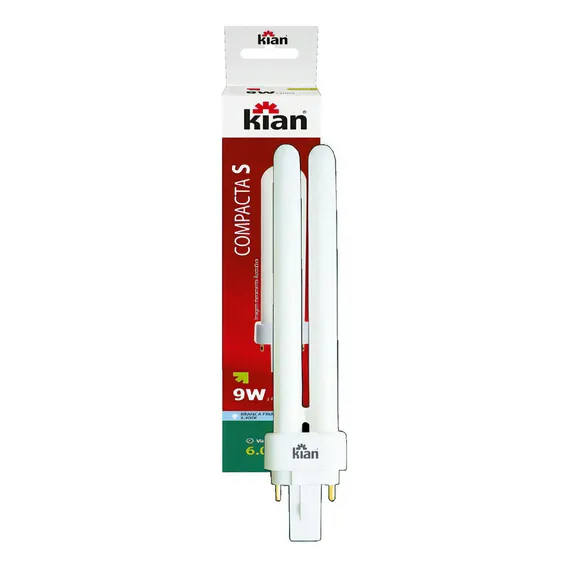 Kit 10 Lampada Compacta S Luminaria Pelicano 9w 2 Pinos Kian Foto 1