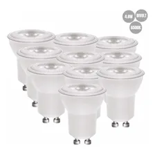 Kit 10 Lampada Dicroica Mr16 Led 4.8w Bivolt Gu10 6500k Foto mini 1