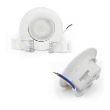 Kit 10 Lâmpada Dicróica Spot Sanca Redondo 3w Branco Quente Luz Branco-quente 127/220v Foto mini  2