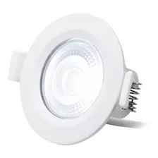 Kit 10 Lâmpada Dicróica Spot Sanca Redondo 3w Branco Quente Luz Branco-quente 127/220v Foto mini  3