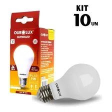 Kit 10 Lampada Led 12w E27 Luz Branca Fria 6500k Ourolux Cor Da Luz Branco-frio Voltagem 100v/240v Foto mini 4