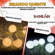 Kit 10 Lampada Led Bolinha 3w Branco Quente Espelho Abajur Luz Lampada branco-quente 110V Foto mini 3