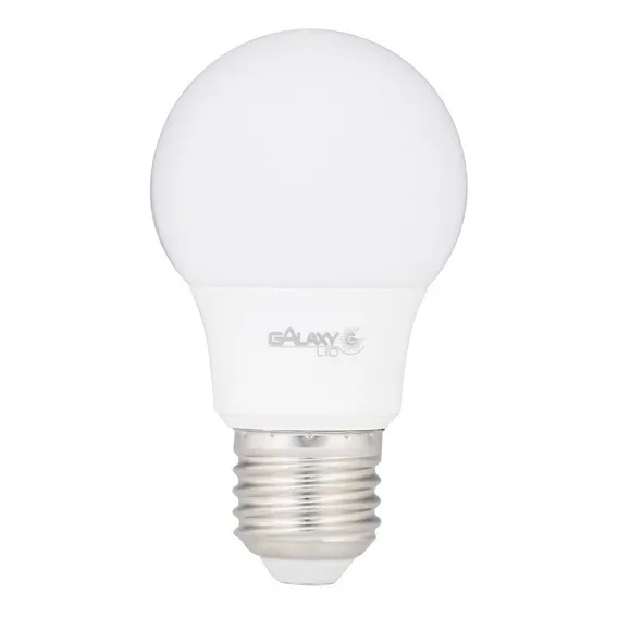 Kit 10 Lampada Led Bulbo A60 7w Branco Quente 3000k Galaxy Foto 1