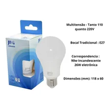 Kit 10 Lâmpada Led E27 15w Residencial Casa E Comercio Cor da luz Branco-frio 127/220V Foto mini 4