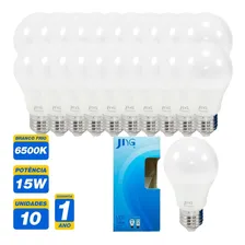 Kit 10 Lâmpada Led E27 15w Residencial Casa E Comercio Cor da luz Branco-frio 127/220V Foto mini  2