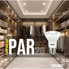 Kit 10 Lâmpada Led Par20 7w E27 Bivolt Decoração Taschibra Cor da luz Branco-frio 110/220V Foto mini  3