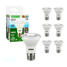 Kit 10 Lâmpada Led Par20 7w E27 Bivolt Decoração Taschibra Cor da luz Branco-frio 110/220V Foto  mini 1