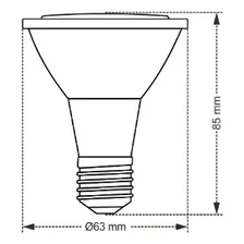 Kit 10 Lâmpada Led Par20 7w E27 Bivolt Decoração Taschibra Cor da luz Branco-frio 110/220V Foto mini  2
