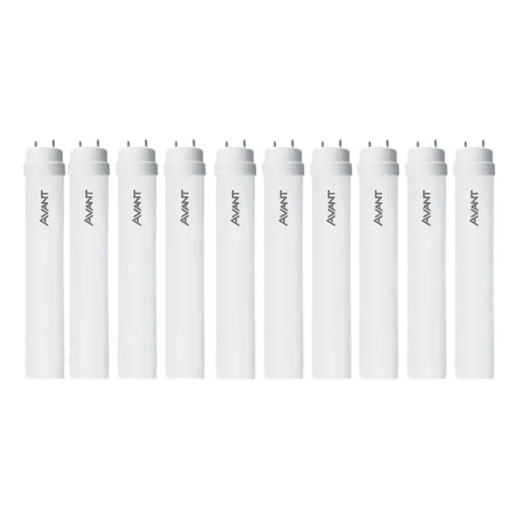 Kit 10 Lampada Led Tubular 18w 120cm T8 Branco Frio Avant Foto 1