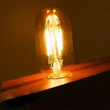 Kit 10 Lampada Retro Vintage T45 4w Filamento Led E27 Quente Luz Amarela 110v 220v (bivolt) Foto mini 4