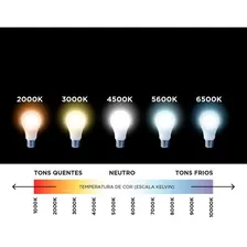 Kit 10 Lâmpadas Bulbo Led A60 15w Bivolt 6500k Elgin Luz 6500k branca fria Foto mini 4