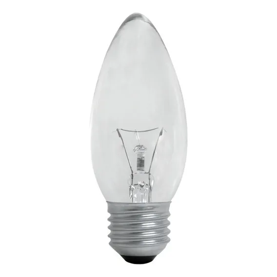 Kit 10 Lâmpadas Incandescente Vela Clara 40w E27 Foto 1