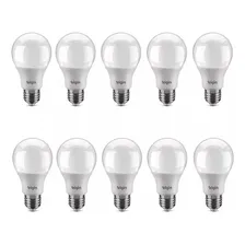 Kit 10 Lâmpadas Led 12w Bulbo Bivolt Branca Fria 6500k Elgin Foto  mini 1