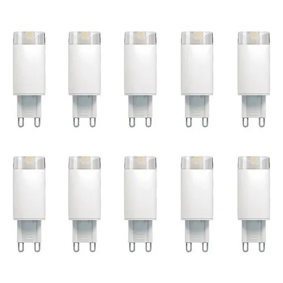 Kit 10 Lâmpadas Led Taschibra Halopin 3w G9 6500k Branca Foto 1
