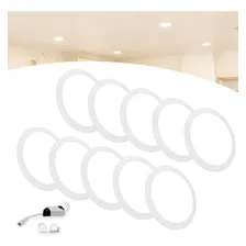 Kit 10 Led Painel Plafon Embutir 25w Redondo Neutro Cor Branco/neutro 110v/220v (bivolt) Foto  mini 1