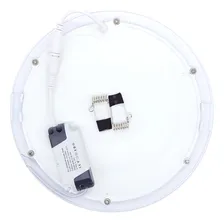 Kit 10 Led Painel Plafon Embutir 25w Redondo Neutro Cor Branco/neutro 110v/220v (bivolt) Foto mini 4
