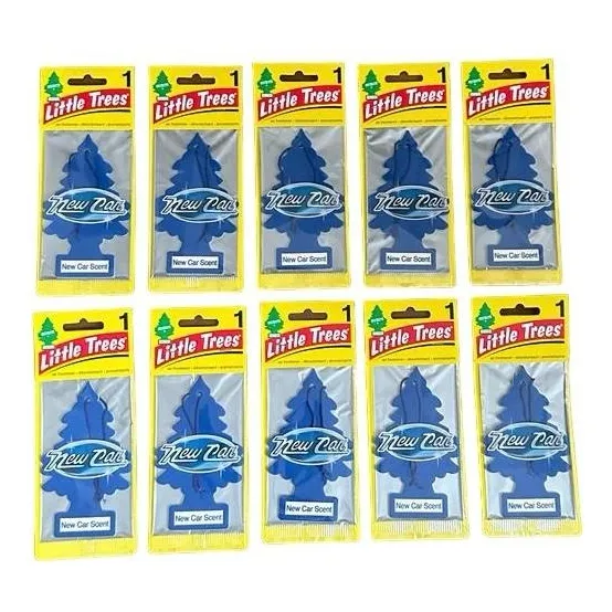 Kit 10 Little Trees New Car Cheirinho / Aromatizante Carro Foto 1