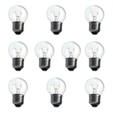 Kit 10 Lâmpada Bolinha 25w Incandescente 220V Foto  mini 1