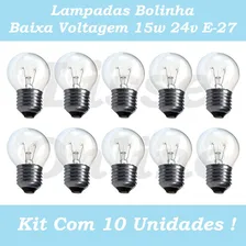 Kit 10 Lâmpada Bolinha Baixa Voltagem 15w 24v Incandescente Foto mini 1
