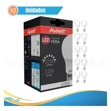 Kit 10 Lâmpada Bulbo 12w Branco Frio E27 Bivolt Avant Foto mini 4