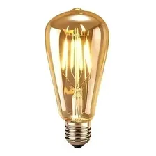 Kit 10 Lâmpada Filamento Led St64 4w 2200k Soquete E27 Foto mini 2