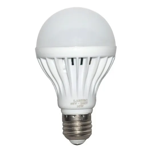 Kit 10 Lâmpada Led 10w Bulbo Soquete E27 Bivolt 6500k Luz Branco-frio 127/220v Foto 1