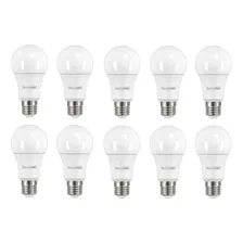 Kit 10 Lâmpada Led 9w Bulbo E27 Bivolt Tramontina 810lm Foto mini 2
