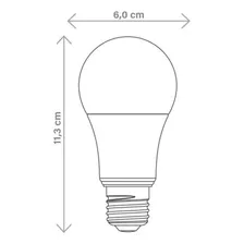 Kit 10 Lâmpada Led 9w Bulbo E27 Bivolt Tramontina 810lm Foto mini 3
