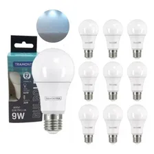 Kit 10 Lâmpada Led 9w Bulbo E27 Bivolt Tramontina 810lm Foto mini 4