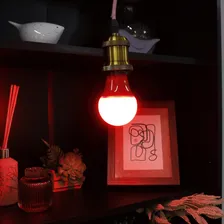Kit 10 Lâmpada Led A60 9w Bulbo Soquete E27 Bivolt Luz Vermelho 127/220v Foto mini 2