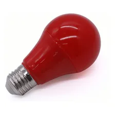 Kit 10 Lâmpada Led A60 9w Bulbo Soquete E27 Bivolt Luz Vermelho 127/220v Foto mini 1