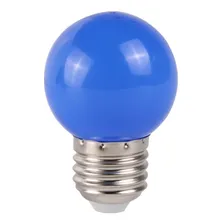 Kit 10 Lâmpada Led Bolinha Azul 1,5w 220v Base E27 Foto mini 1