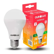 Kit 10 Lâmpada Led Bulbo 9w Bivolt 6500k Branco Frio Ourolux Foto mini  3