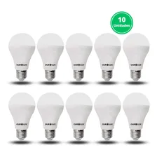 Kit 10 Lâmpada Led Bulbo 9w Bivolt 6500k Branco Frio Ourolux Foto mini  2