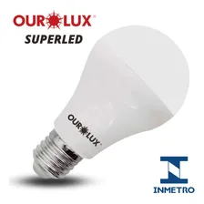 Kit 10 Lâmpada Led Bulbo 9w Bivolt 6500k Branco Frio Ourolux Foto mini 4