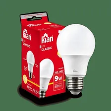 Kit 10 Lâmpada Led Bulbo A60 9w 3.000k Branca Quente Bivolt Foto mini 3