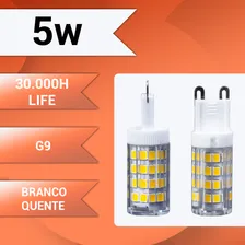 Kit 10 Lâmpada Led Halopim G9 Lustres E Pendentes 5w 6000k Cor Branco Quente (3000K) Foto mini 3
