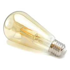 Kit 10 Lâmpadas Filamento Led St64 4w Vintage Retrô Âmbar Foto mini 3
