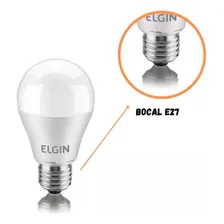 Kit 10 Lâmpadas Led 12w Bivolt 3000k Branca Morna Elgin Foto mini 4