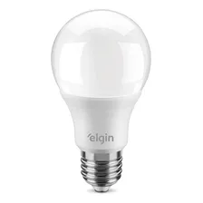 Kit 10 Lâmpadas Led 9w Bulbo Bivolt Branca Fria 6500k Elgin Foto mini  2