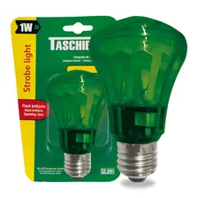 Kit 10 Lâmpadas Strobe Flash Light 1w E27 Pisca Estrobo Luz Verde 220v Foto mini 3