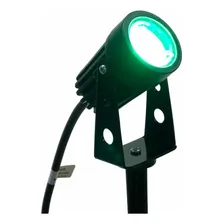 Kit 10 Luminaria Espeto Jardim Preto 6w Verde Prova Dagua Foto mini 3