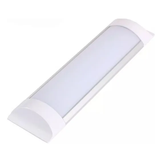 Kit 10 Luminária Sobrepor Led Slim 9w Branca 6500k 30cm Cor Branco Foto 1