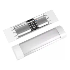 Kit 10 Luminária Sobrepor Led Slim 9w Branca 6500k 30cm Cor Branco Foto mini 2