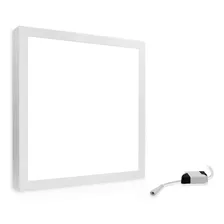 Kit 10 Luminária Sobrepor Plafon 40x40 Quadrado Branco Frio Estrutura Branco-frio 110v/220v (bivolt) Foto mini 3