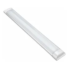 Kit 10 Luminárias Led Slim Tubular Sobrepor Linear 72w 240cm Estrutura Branco-frio Foto mini  3